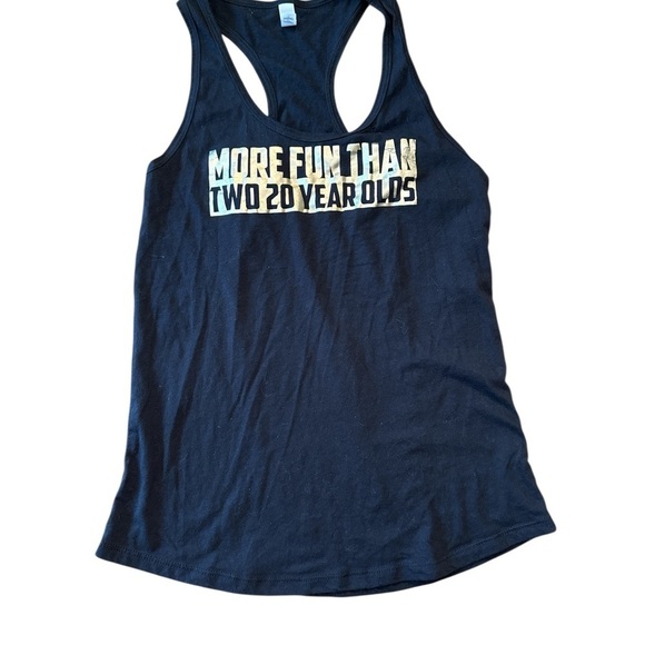 Black Graphic Tank Top - Picture 2 of 4